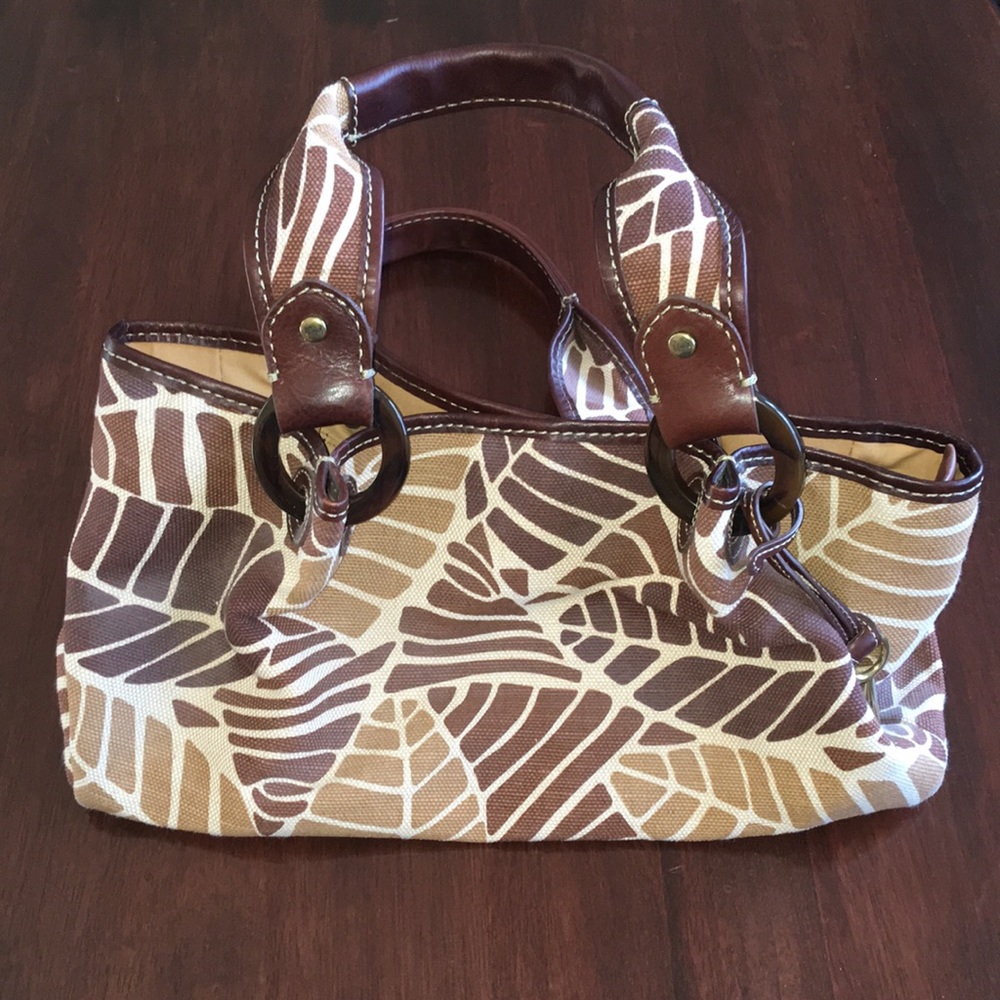 Brown and Tan Purse.